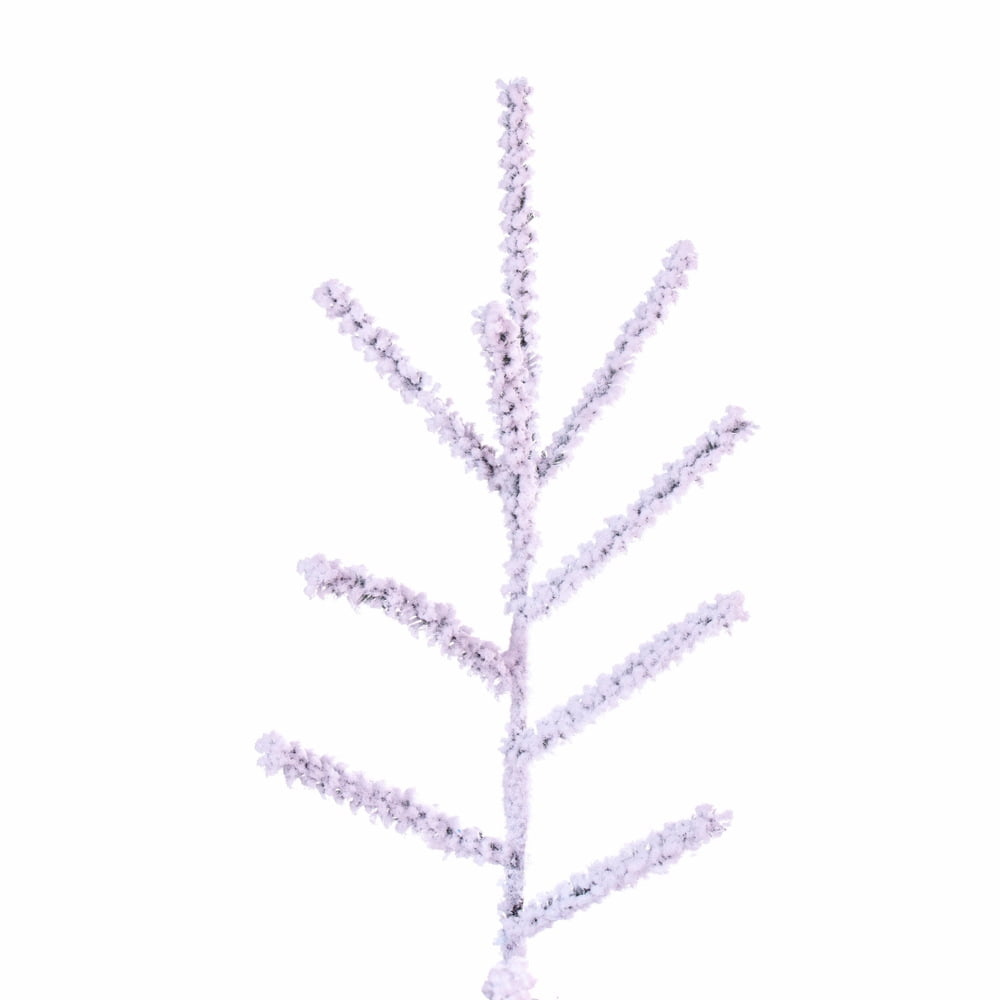 Vickerman 4.5' x 34" Flocked Slim Pistol Pine Artificial Unlit Christmas Tree.