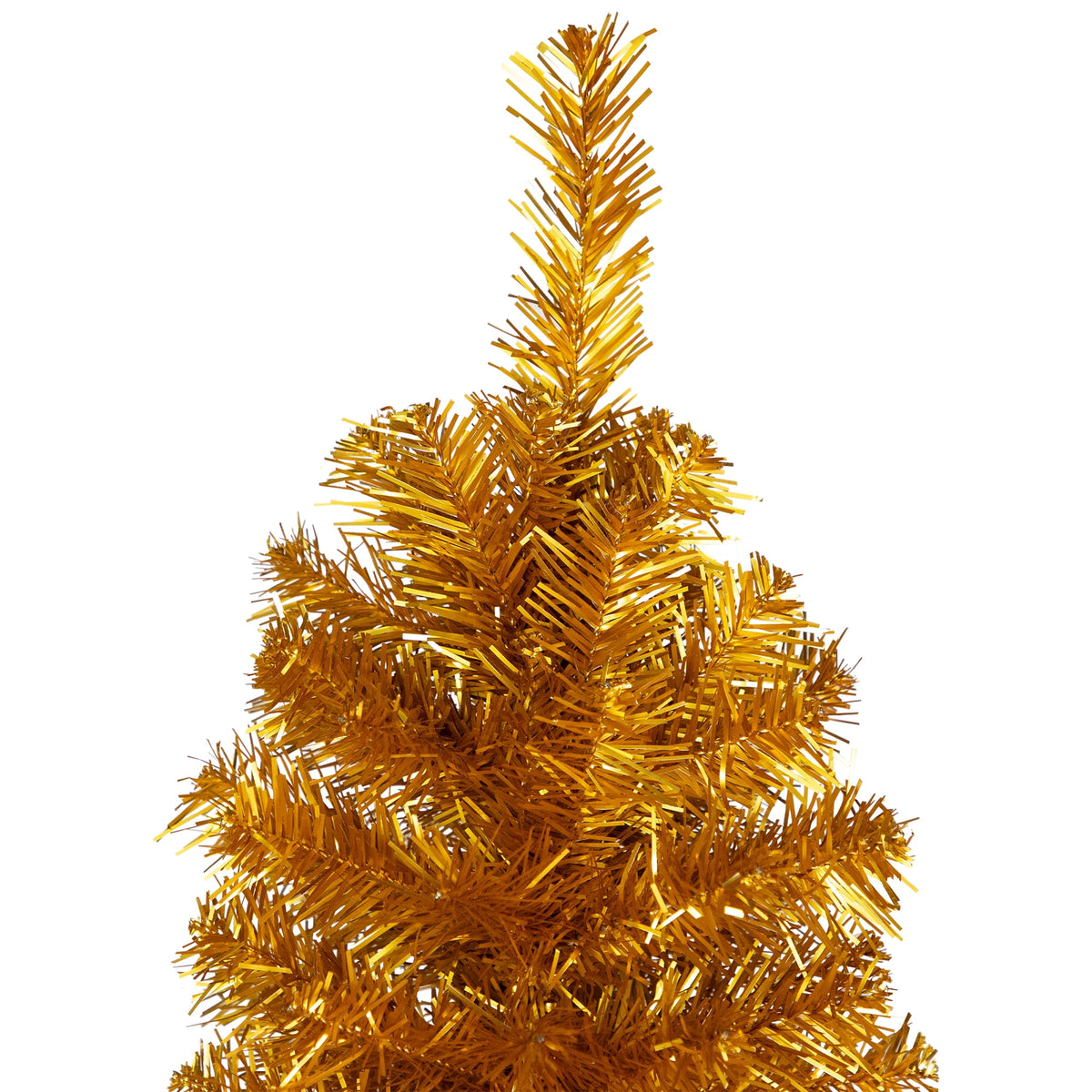 Northlight Pencil Gold Tinsel Artificial Christmas Tree - 6' - Unlit