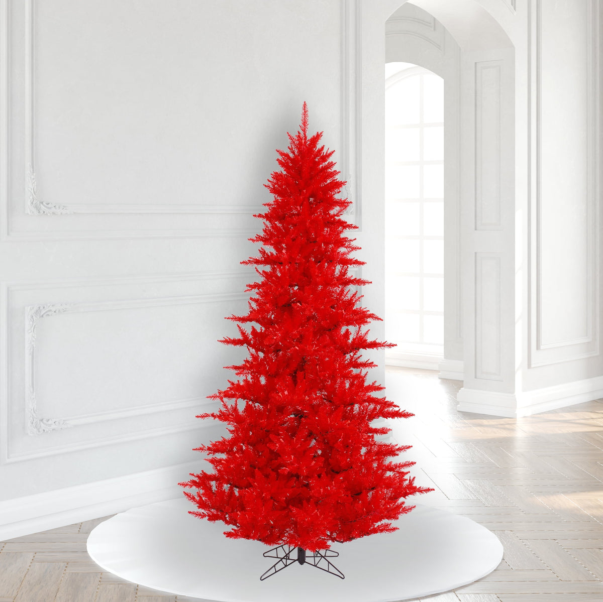 Vickerman 6.5' Red Fir Artificial Christmas Tree, Unlit