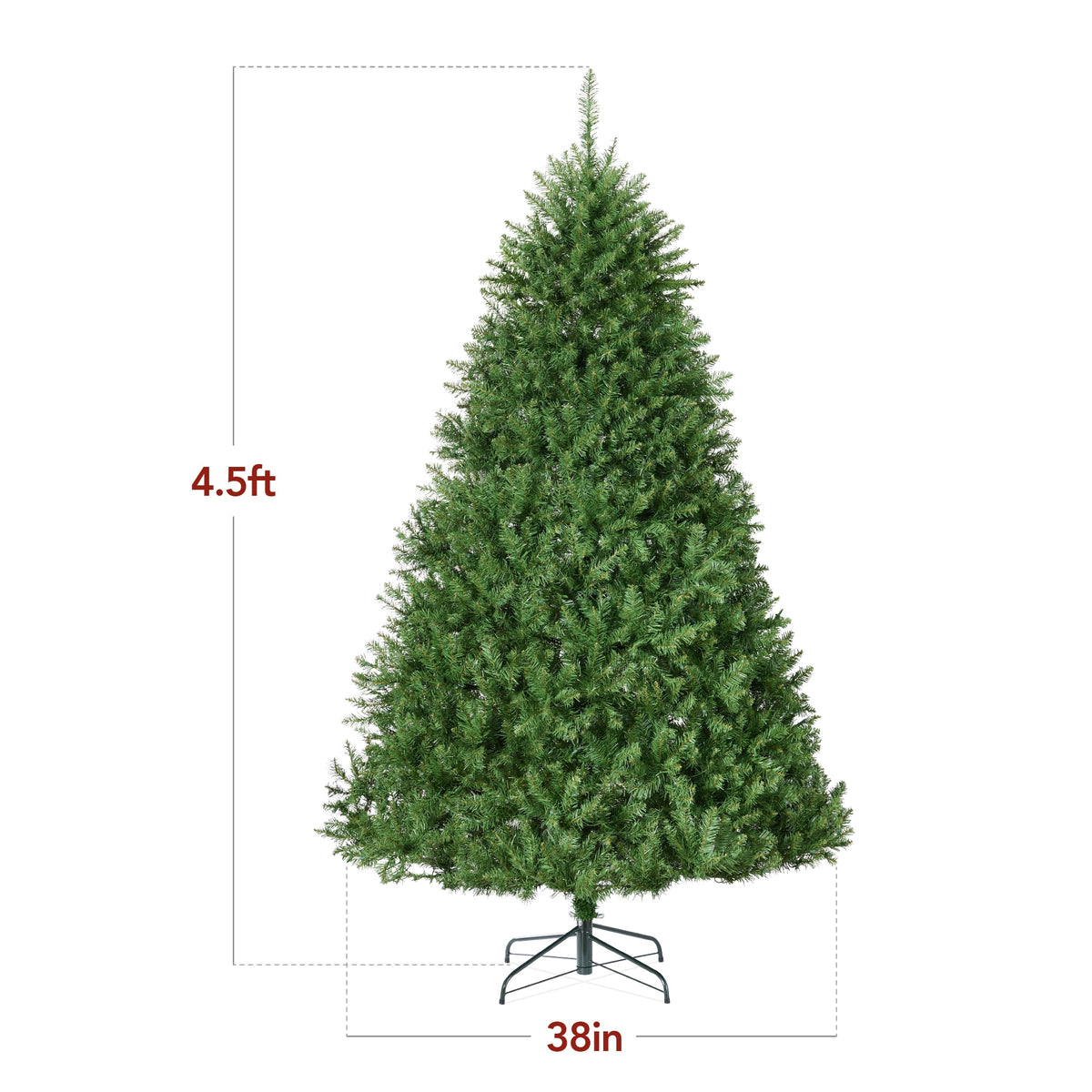 Best Choice Products 6ft Hinged Douglas Full Fir Artificial Christmas Tree Holiday Decoration w/ Foldable Metal Stand