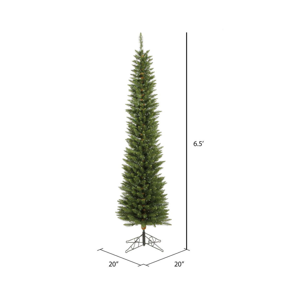 Vickerman 6.5' Durham Pole Pine Artificial Christmas Tree, Unlit