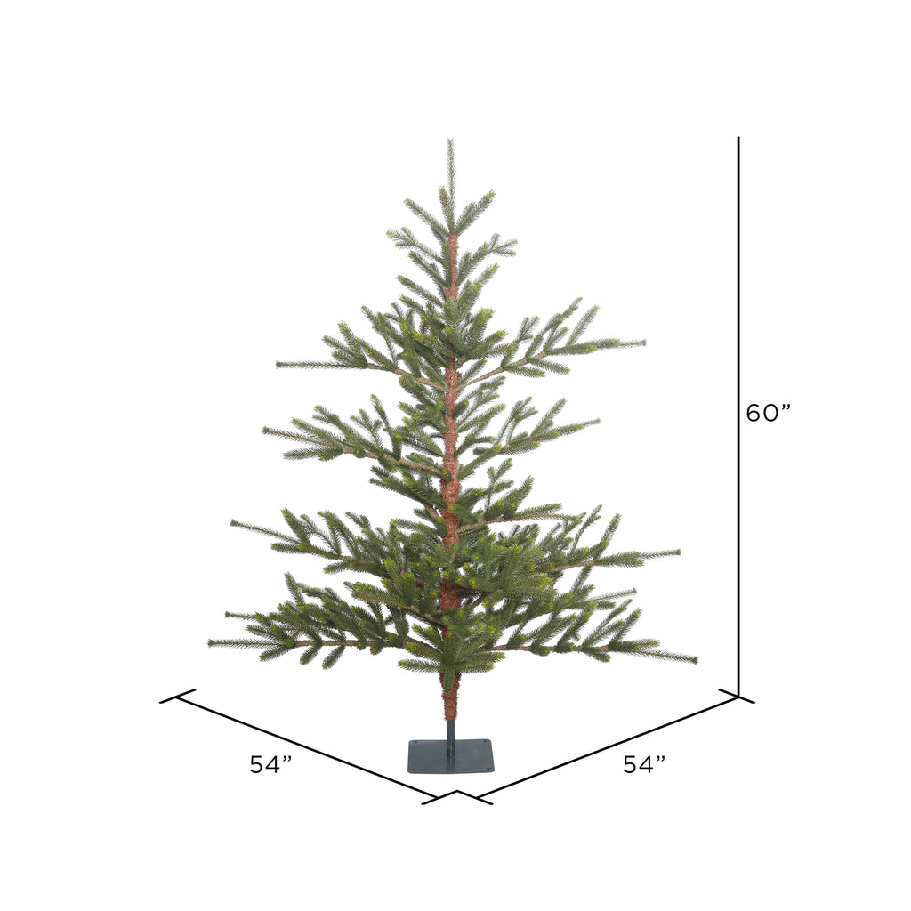 Vickerman 5' Bed Rock Pine Artificial Christmas Tree, Unlit