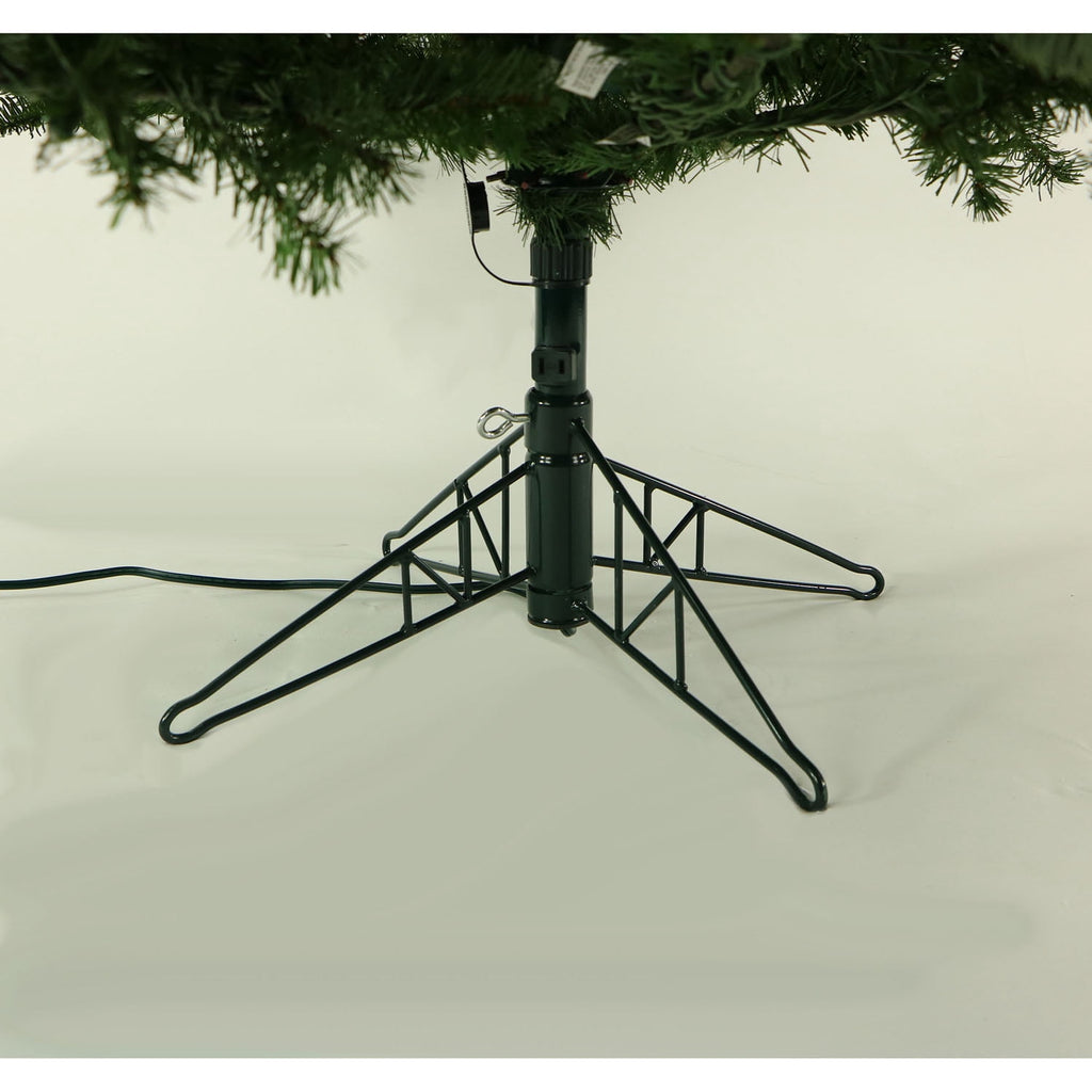 Fraser Hill Farm 7-Ft. Unlit Southern Peace Green Artificial Christmas Tree | Traditional Full Silhouette | High Quality Realistic Foliage | Foldable for Easy Storage | Holiday Decor | FFSP075-0GR