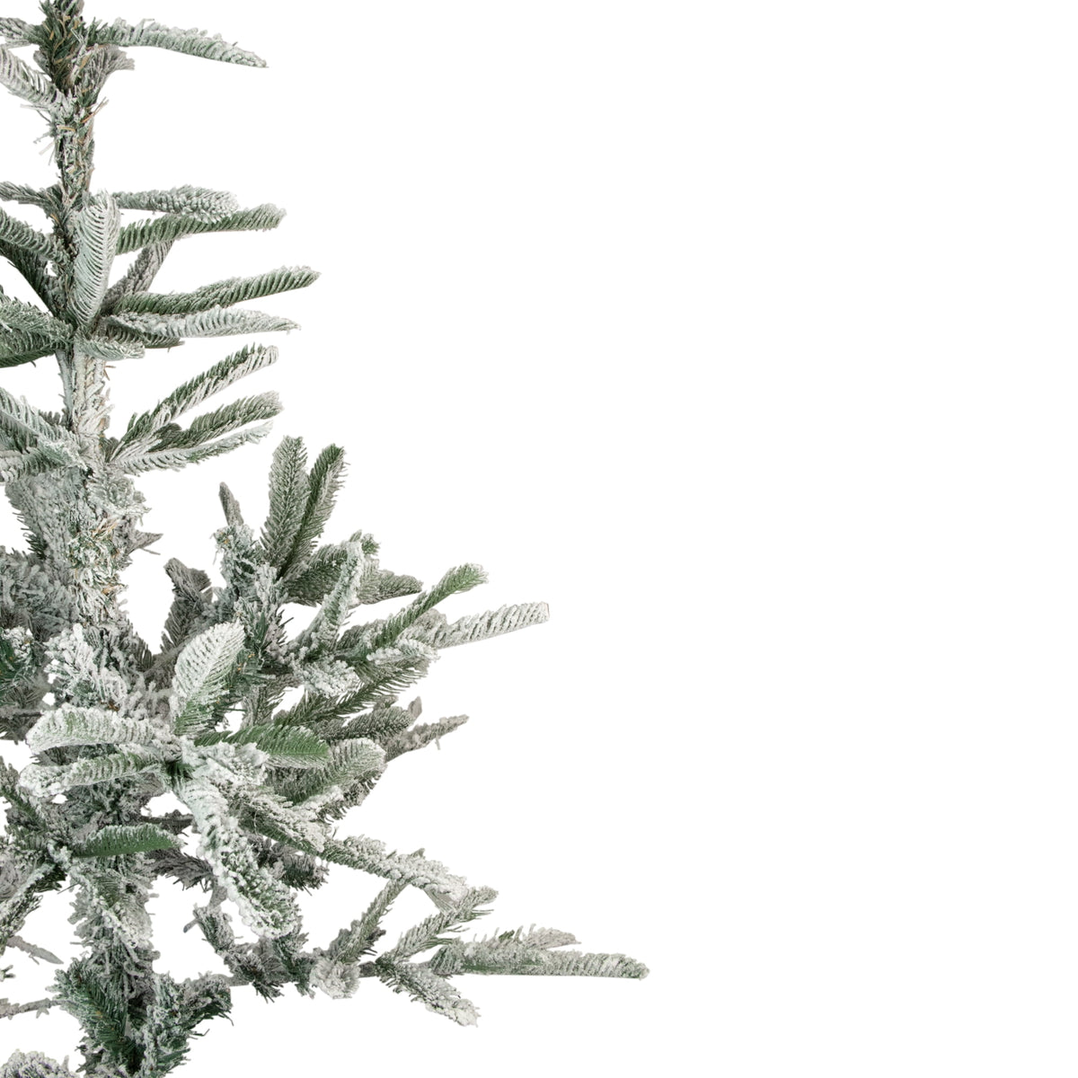 Northlight Real Touch™ Slim Flocked Nordmann Fir Artificial Christmas Tree- 4.5' - Unlit