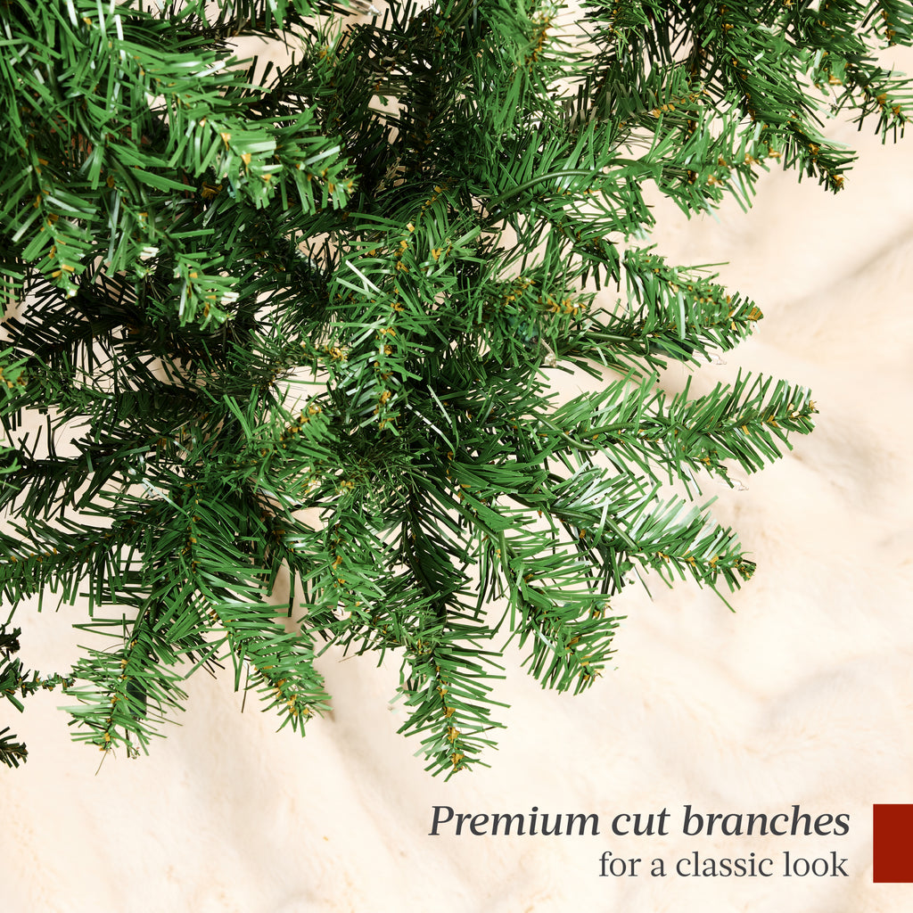 Best Choice Products 6ft Hinged Douglas Full Fir Artificial Christmas Tree Holiday Decoration w/ Foldable Metal Stand