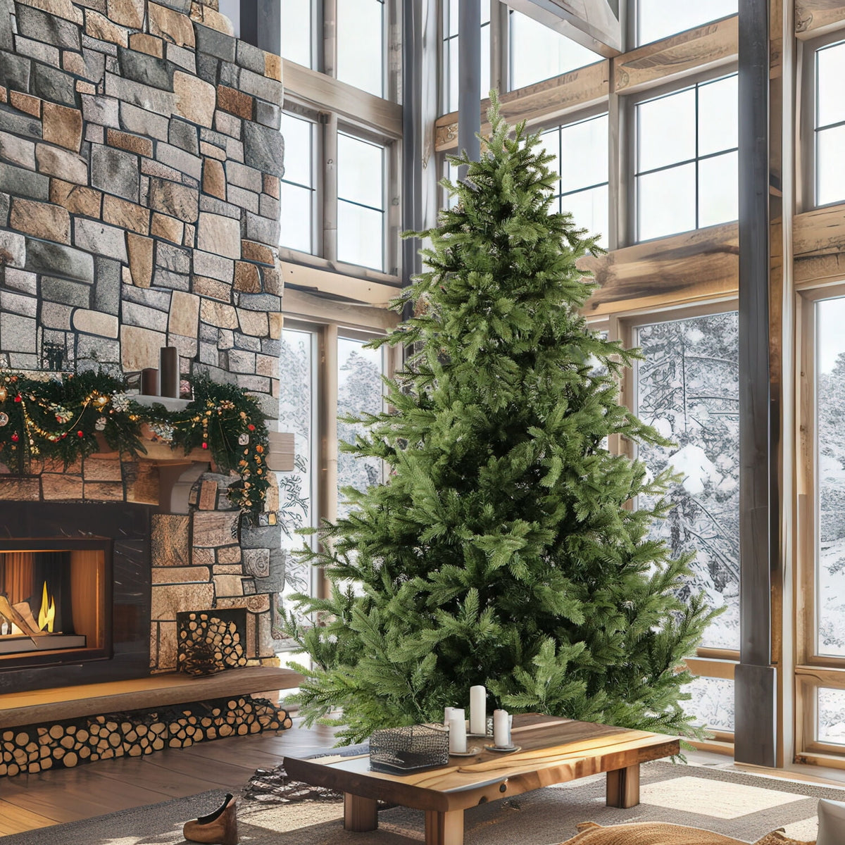 Fraser Hill Farm 6.5-Ft. Foxtail Pine Christmas Tree, FFFX065-0GR