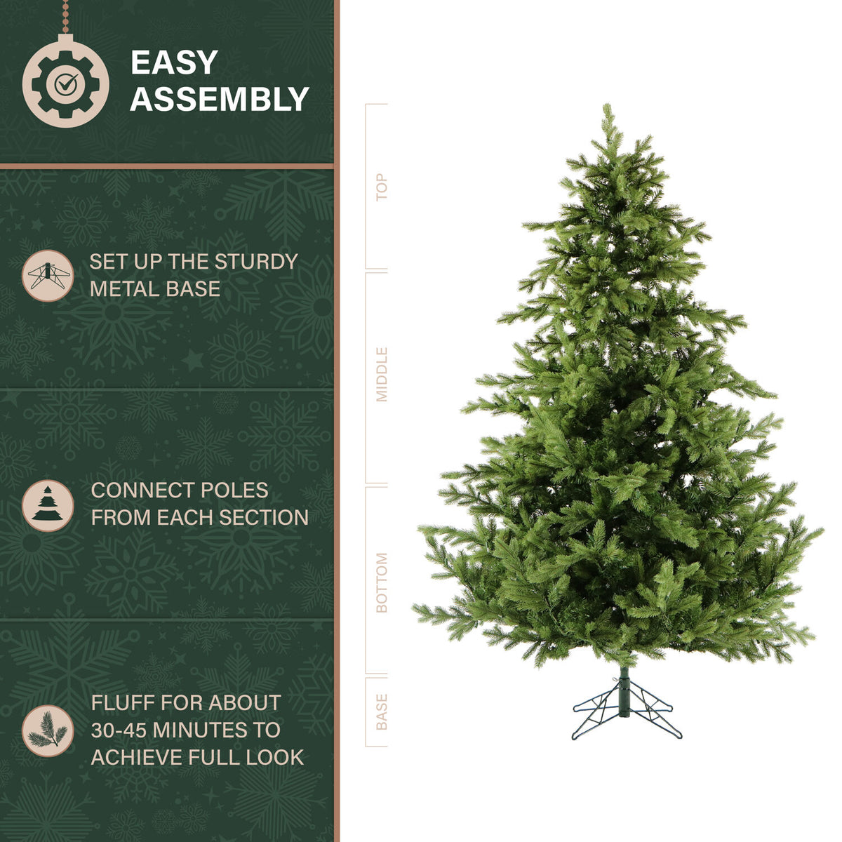 Fraser Hill Farm 6.5-Ft. Foxtail Pine Christmas Tree, FFFX065-0GR