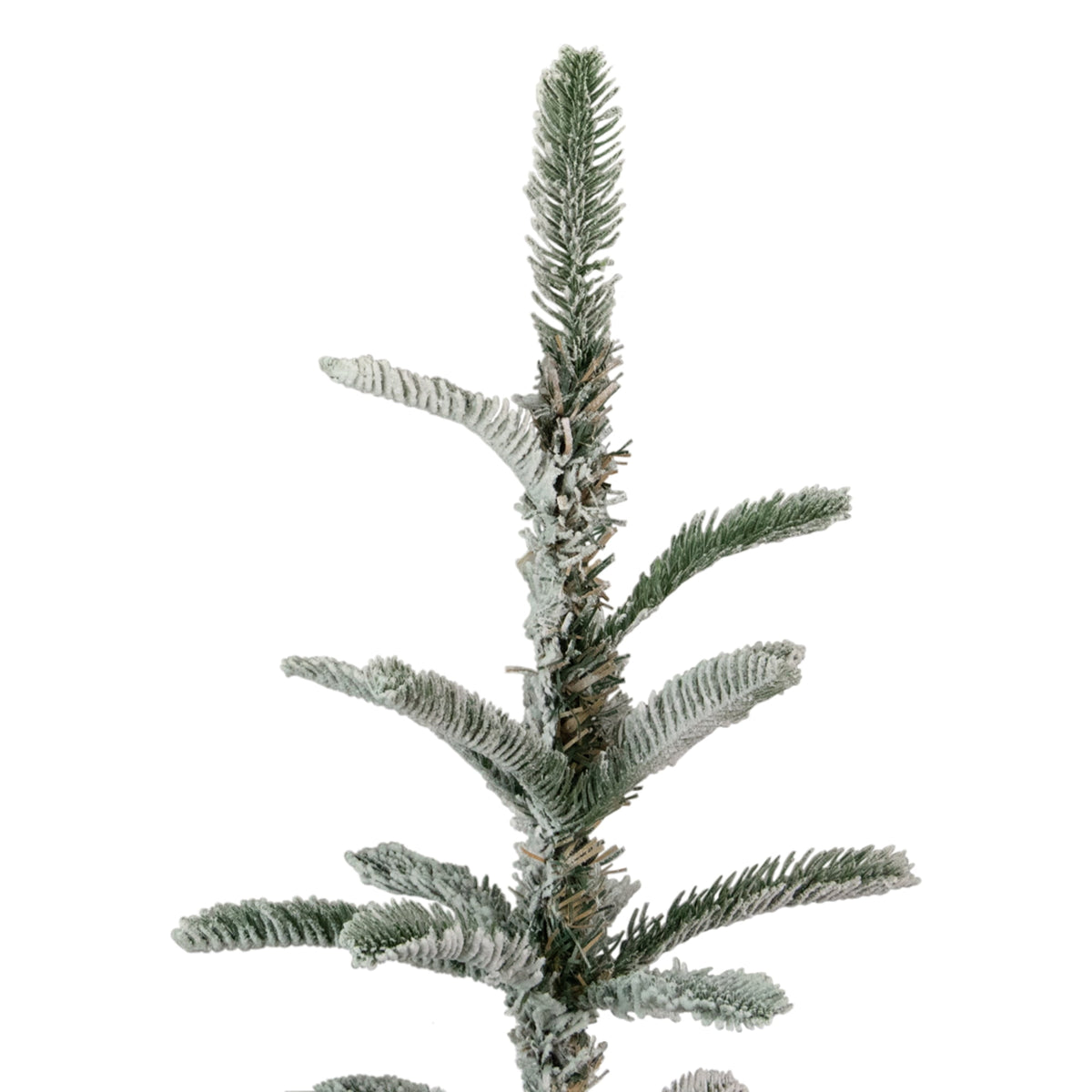 Northlight Real Touch™ Slim Flocked Nordmann Fir Artificial Christmas Tree- 4.5' - Unlit