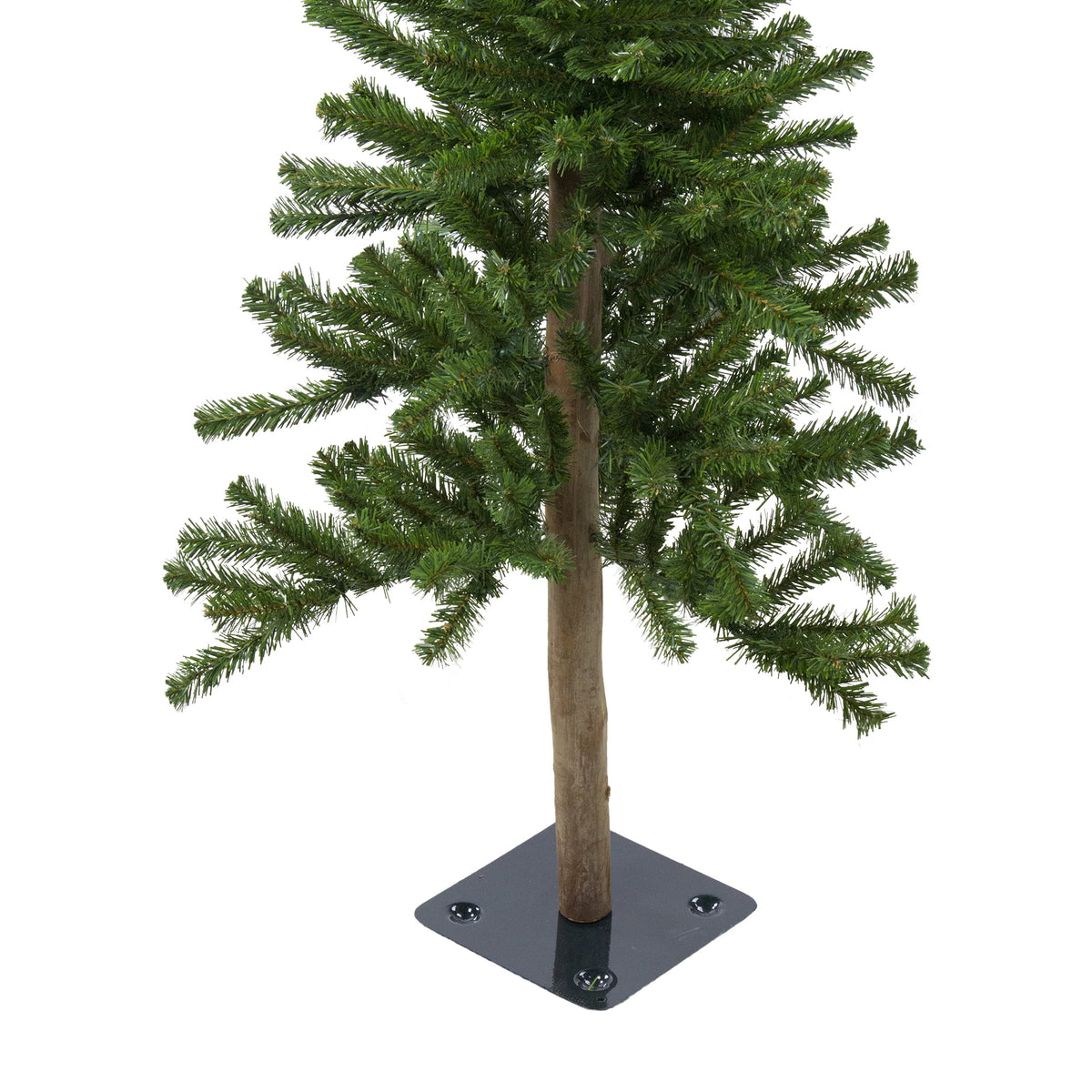 Northlight Slim Alpine Artificial Christmas Trees - 5'- Unlit - Set of 3