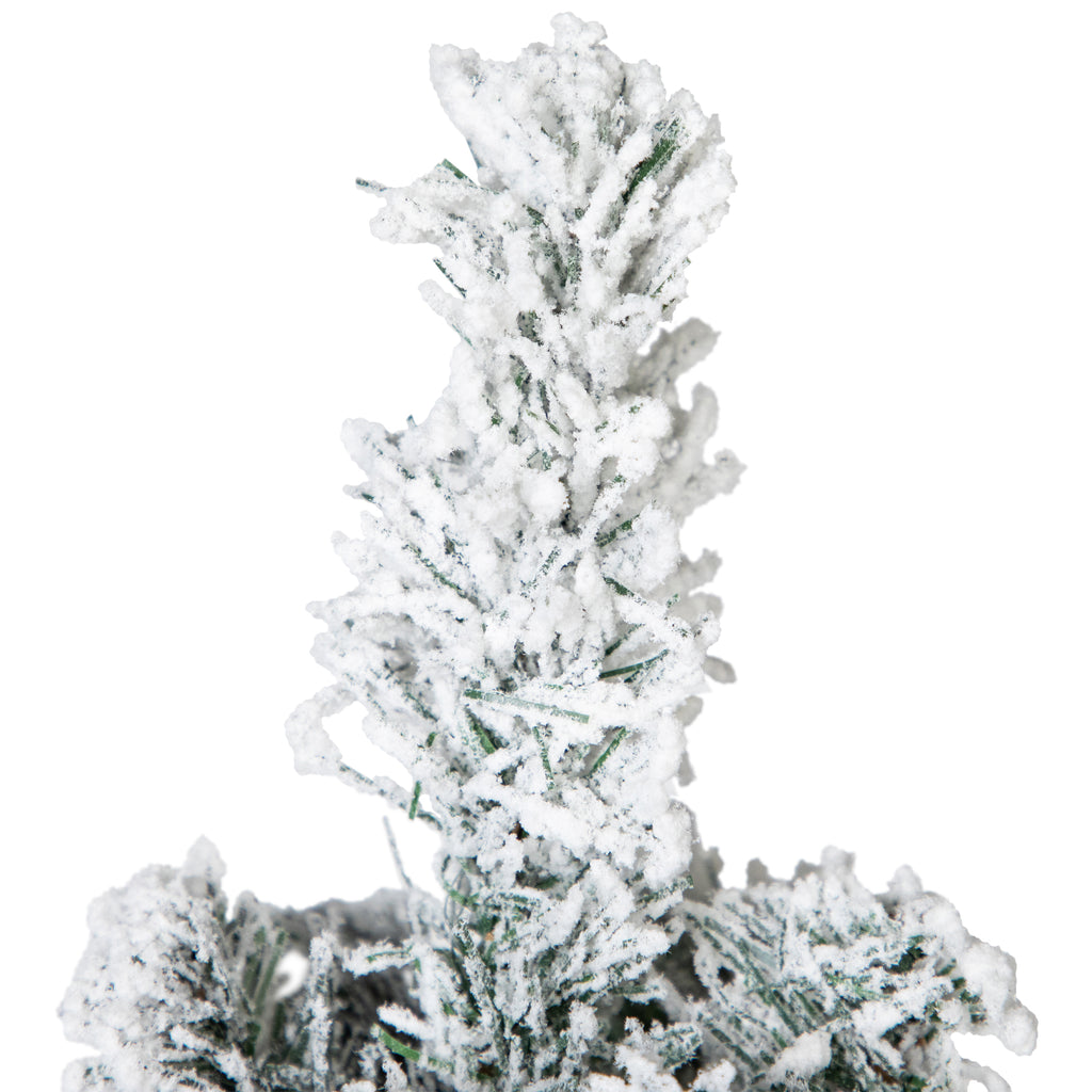 Northlight Pencil Flocked Pine Artificial Christmas Tree - 6' - Unlit