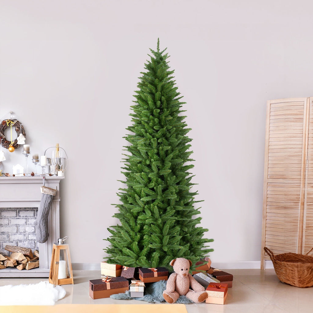 Fraser Hill Farm 7.5 ft. Winter Falls Slim Christmas Tree, FFWF075-0GR