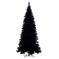 Vickerman 4.5' x 25" Flocked Black Fir Slim Artificial Unlit Christmas Tree.