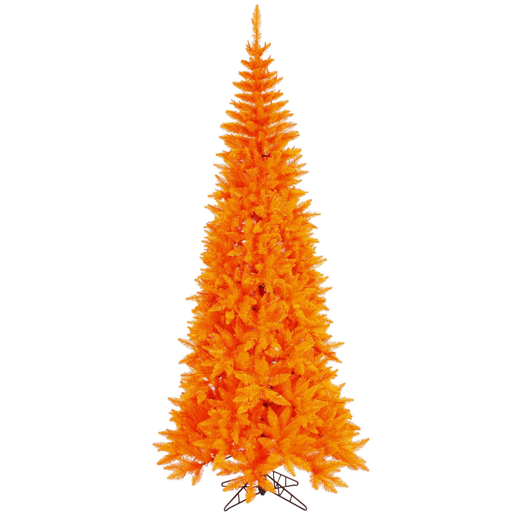 Vickerman 5.5' Orange Fir Slim Artificial Christmas Tree, Unlit