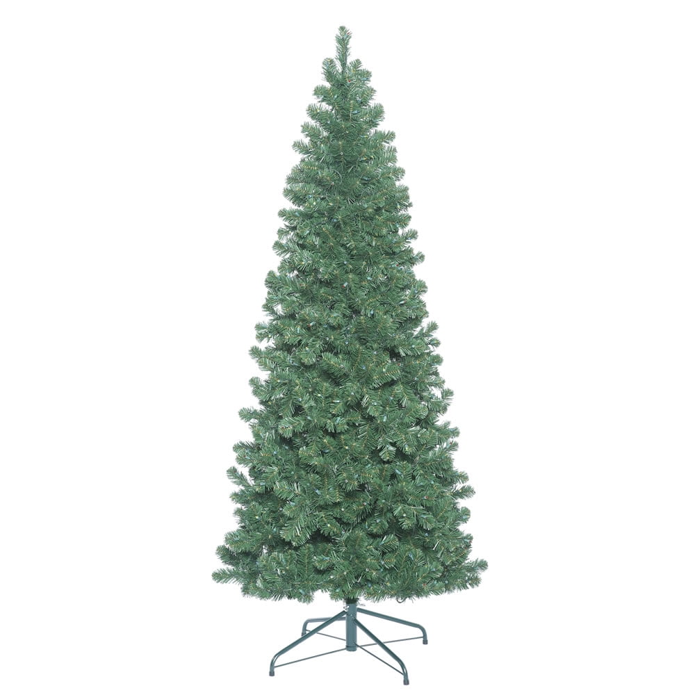 Vickerman 5.5' Oregon Fir Slim Artificial Christmas Tree Unlit, Faux Christmas Tree, Seasonal Indoor Home Decor