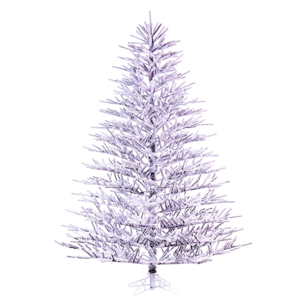 Vickerman 6.5' x 58" Flocked Pistol Pine Artificial Unlit Christmas Tree.