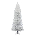 Vickerman 7.5' White Salem Pencil Pine Artificial Christmas Tree, Unlit