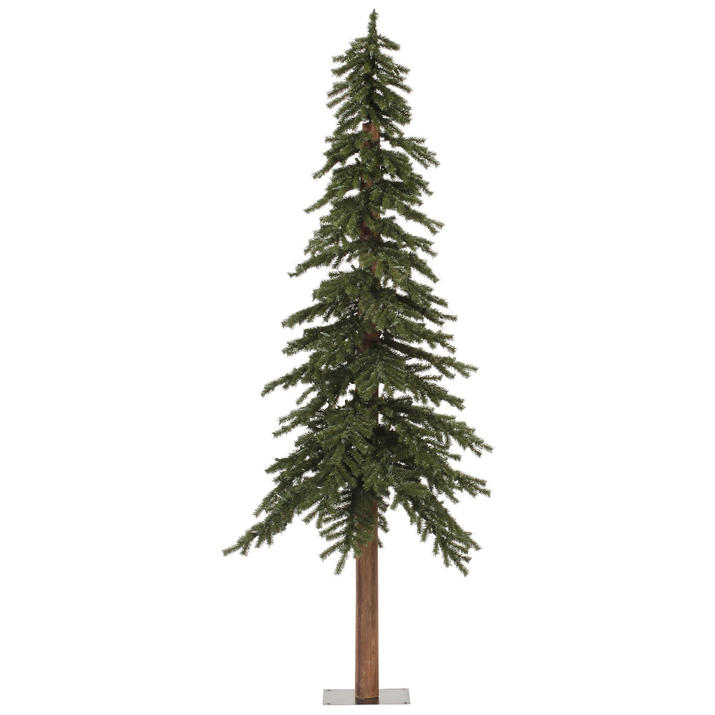 Vickerman 7' Natural Alpine Artificial Christmas Tree, Unlit - Faux Christmas Tree - Seasonal Indoor Home Decor
