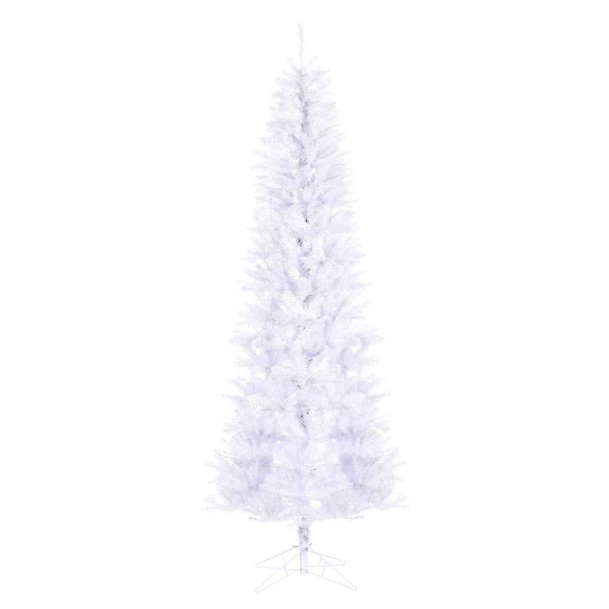 Vickerman 9.5' White Salem Pencil Pine Artificial Christmas Tree, Unlit