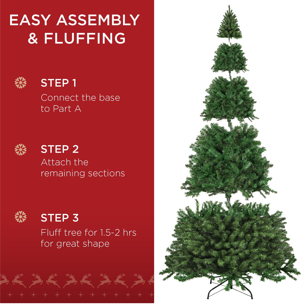 Best Choice Products 6Ft Artificial Christmas Tree, Premium Unlit Realistic Spruce Holiday Decor w/ Dense Branches