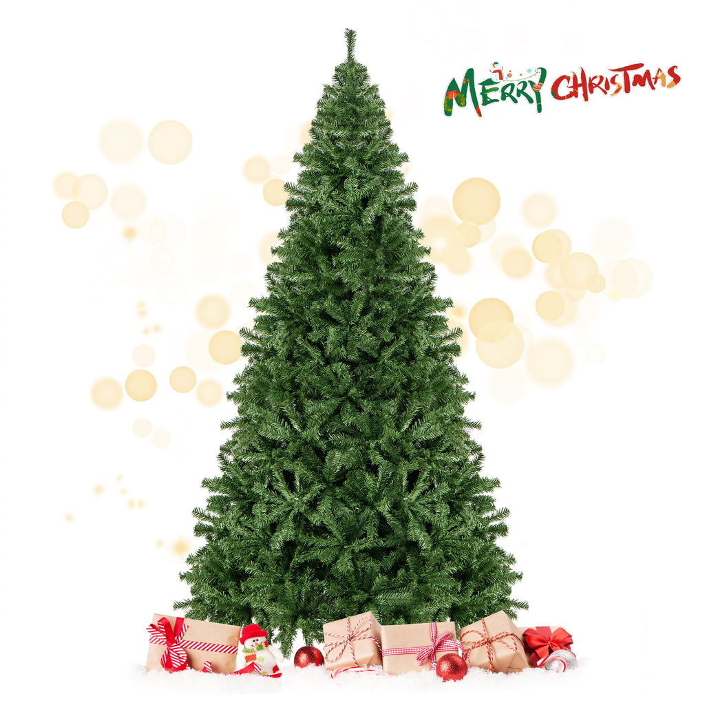 Costway 7.5FT PVC Christmas Tree 1346 Tips Hinged Solid Metal Leg