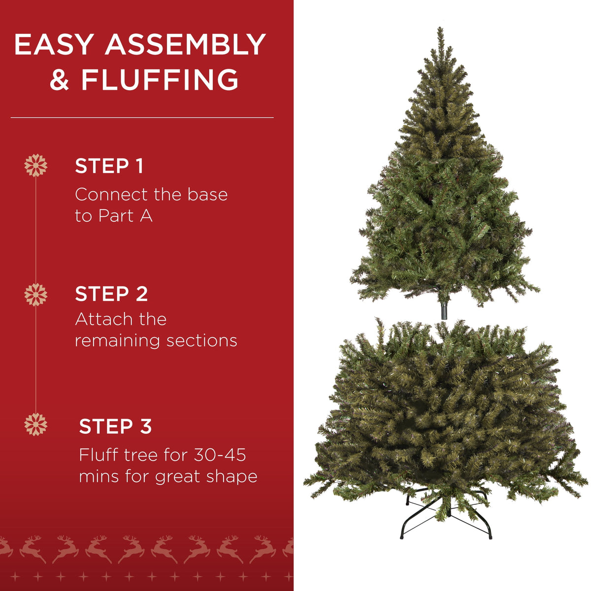 Best Choice Products 6Ft Artificial Christmas Tree, Premium Unlit Realistic Spruce Holiday Decor w/ Dense Branches