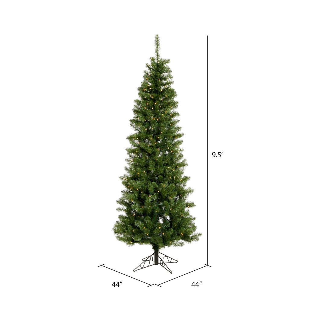 Vickerman 8.5' Salem Pencil Pine Artificial Christmas Tree, Unlit