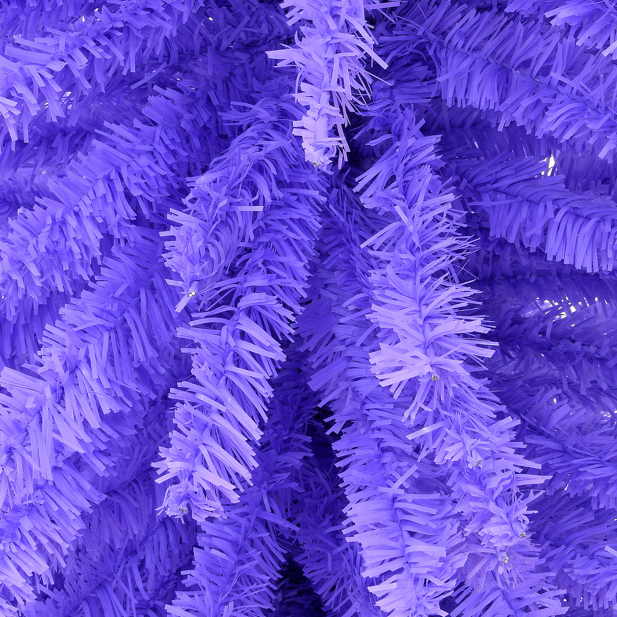 7.5 ft. Artificial Slim Christmas Tree, Lavender Purple Matte, Tinsel, Includes Stand