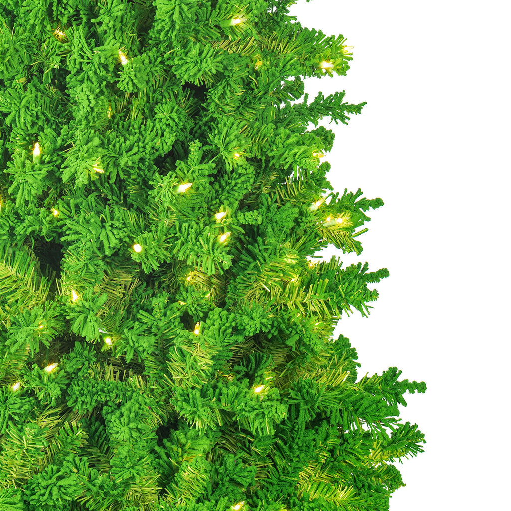 vickerman 451052 - 4.5' x 24" flocked lime green tree with 150 lime led lights christmas tree (k168548led)