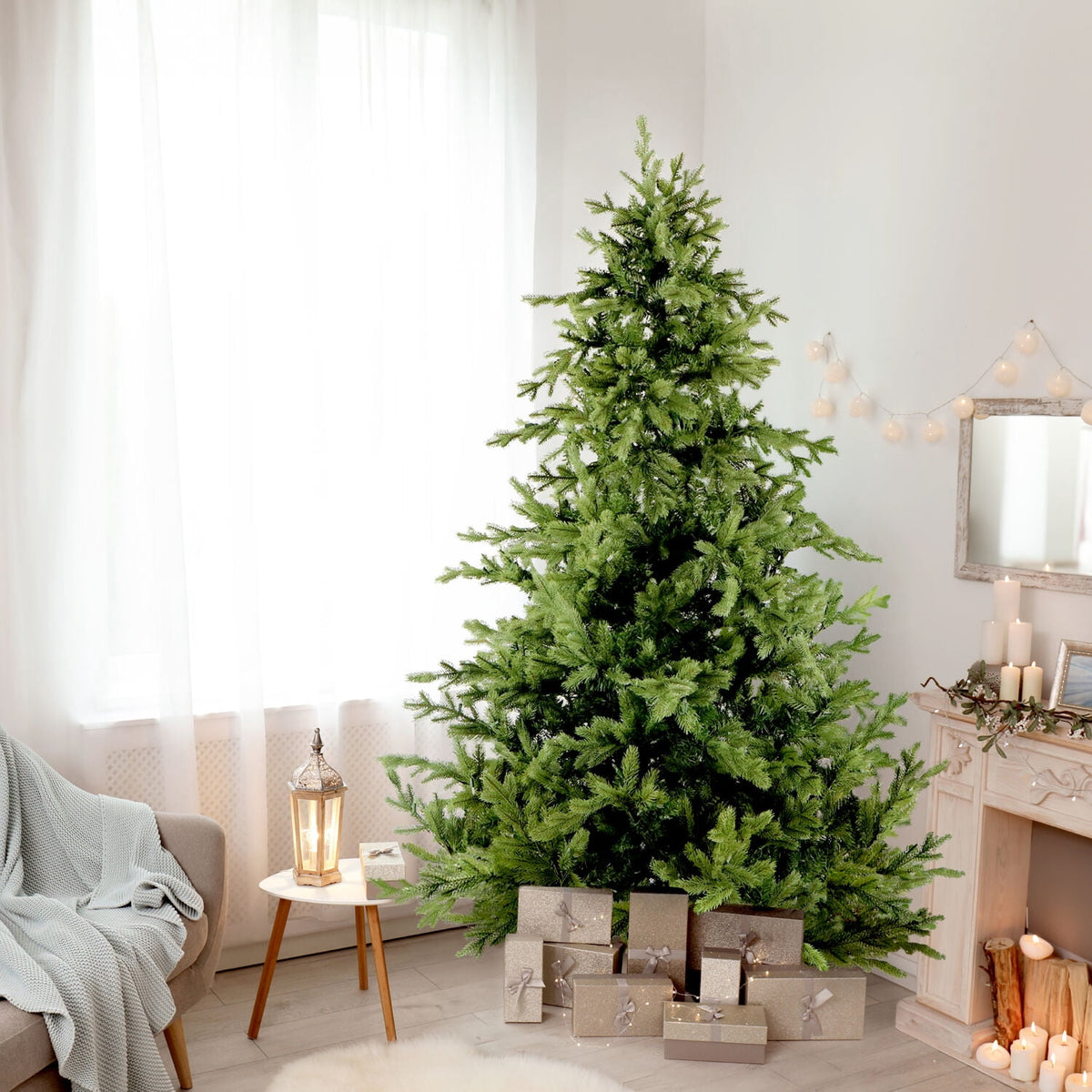 Fraser Hill Farm Woodside Pine 7.5 ft Christmas Tree, FFWS075-0GR