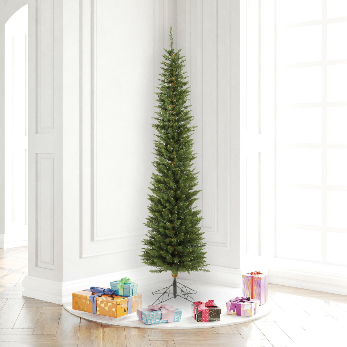 Vickerman 6.5' Durham Pole Pine Artificial Christmas Tree, Unlit