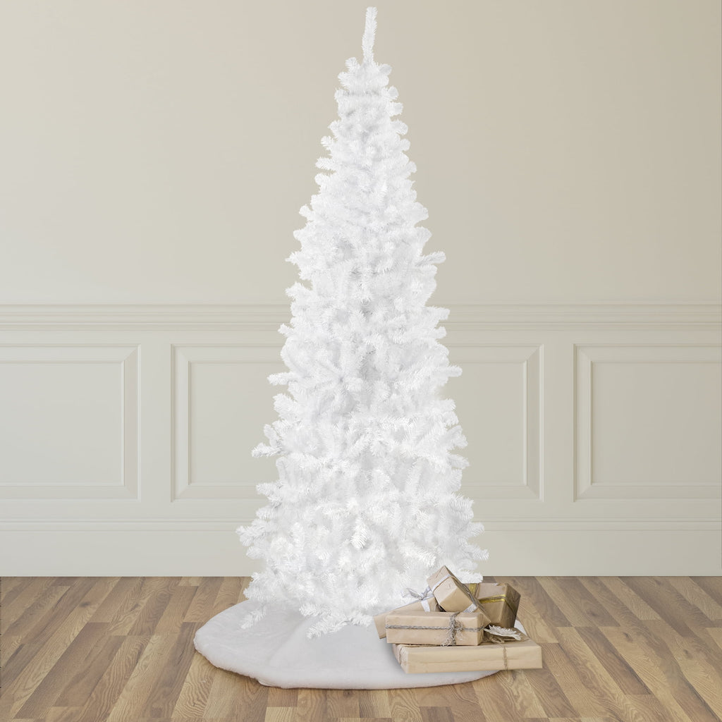 Northlight Slim White Georgian Pine Artificial Christmas Tree - 6.5' - Unlit