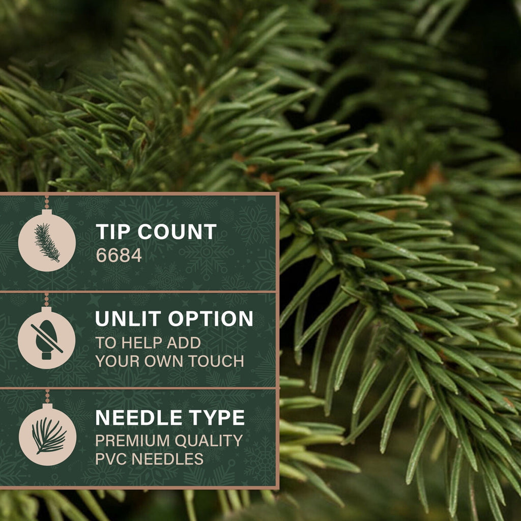 Fraser Hill Farm 6.5-Ft. Foxtail Pine Christmas Tree, FFFX065-0GR
